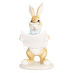 Decoratie Beeld Konijn 15 cm Beige Kunststof