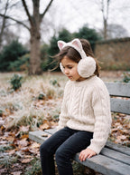 Oorwarmers Kinderen one size Wit Polyester