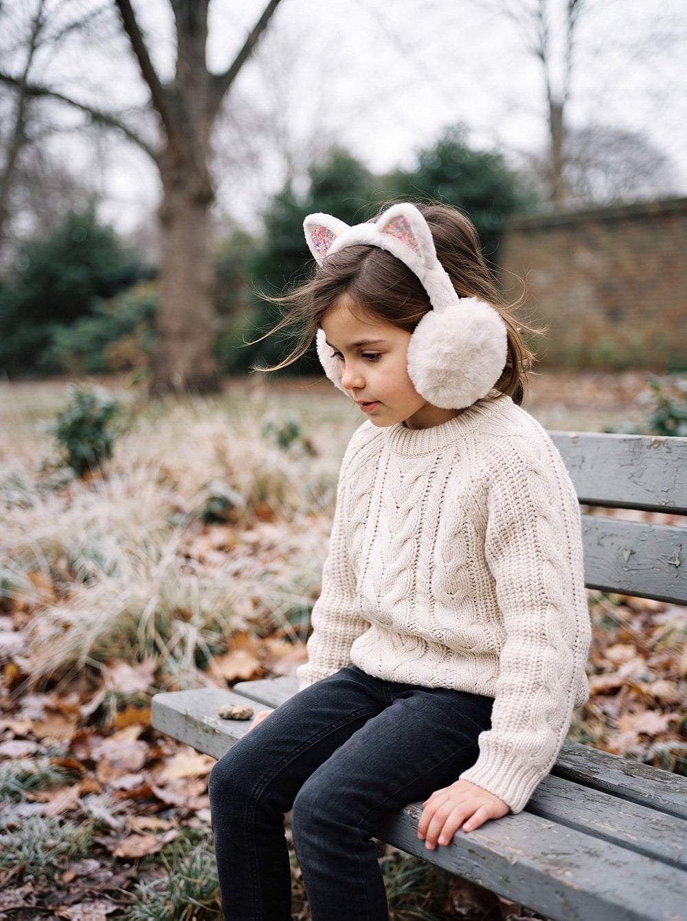 Oorwarmers Kinderen one size Wit Polyester