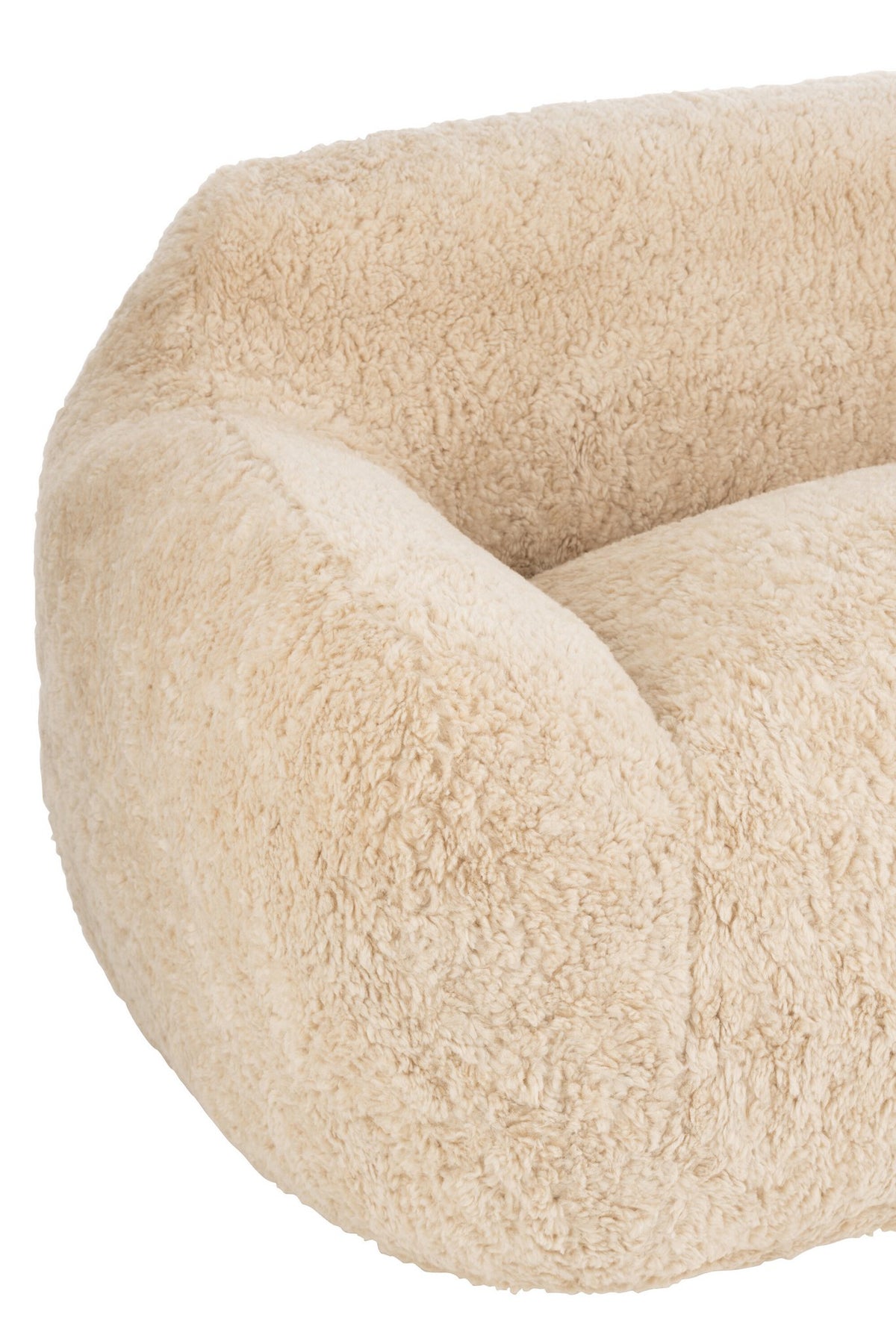 J-Line Bankschaap Polyester Creme Large