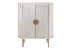 J-Line kast Marbel Bovenkant - hout - wit/goud