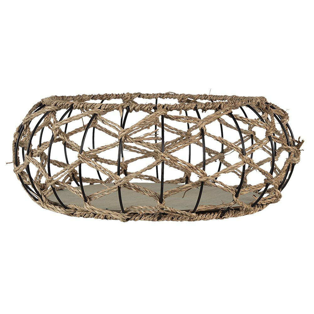 Opbergmand Ø 39x15 cm Bruin Rotan Mand