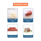 Bouwpakket Steam DIY Vakantiehuisje- Steen- eerst steentjes maken en dan bouwen!