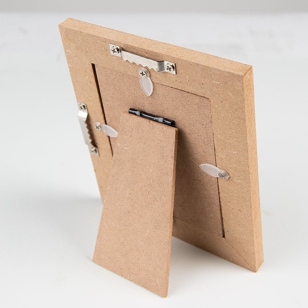 Fotolijst 7x10 cm Bruin Wit MDF Fotokader