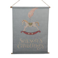 Wandkleed 76x3x97 cm Blauw Textiel