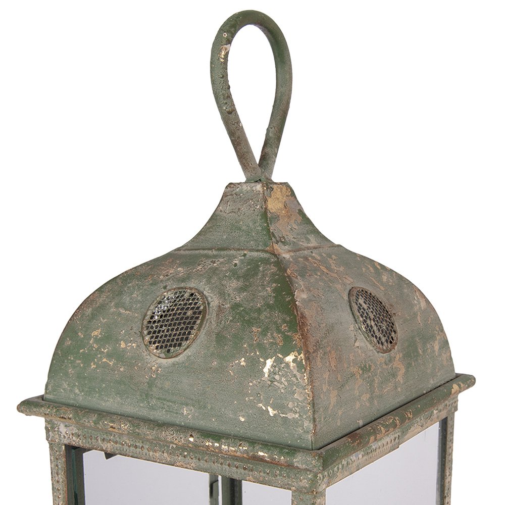 Lantaarn 20x20x49 cm Groen Metaal