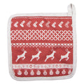 Pannenlap 20x20 cm Rood Katoen Hert