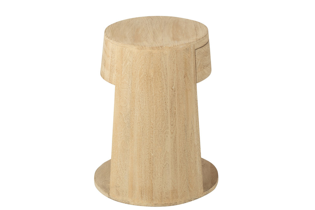 J-Line Bijzettafel Drawn Mango Hout/Mdf Naturel