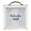 Spaarpot 15x8x15 cm Wit MDF