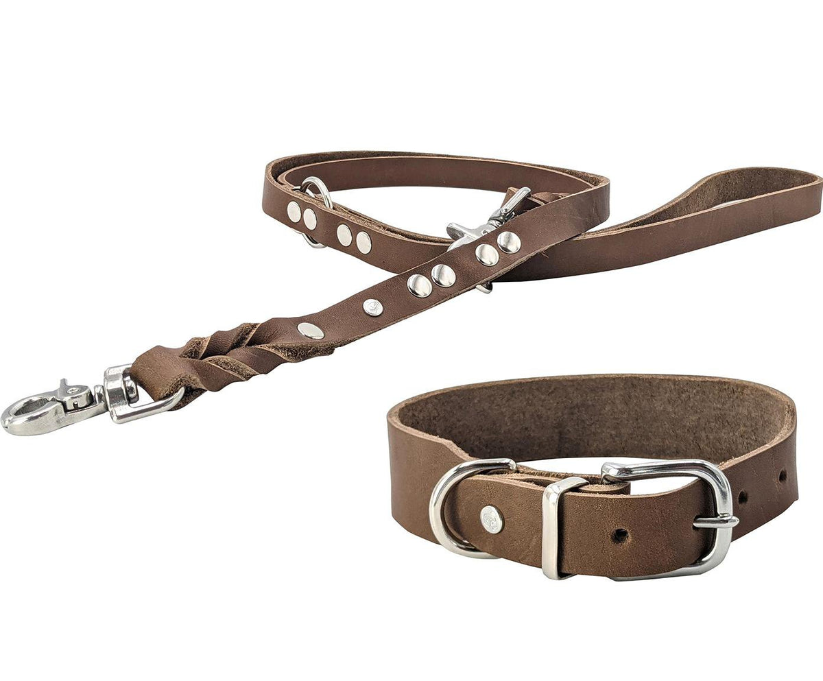 Giro leren halsband voor honden