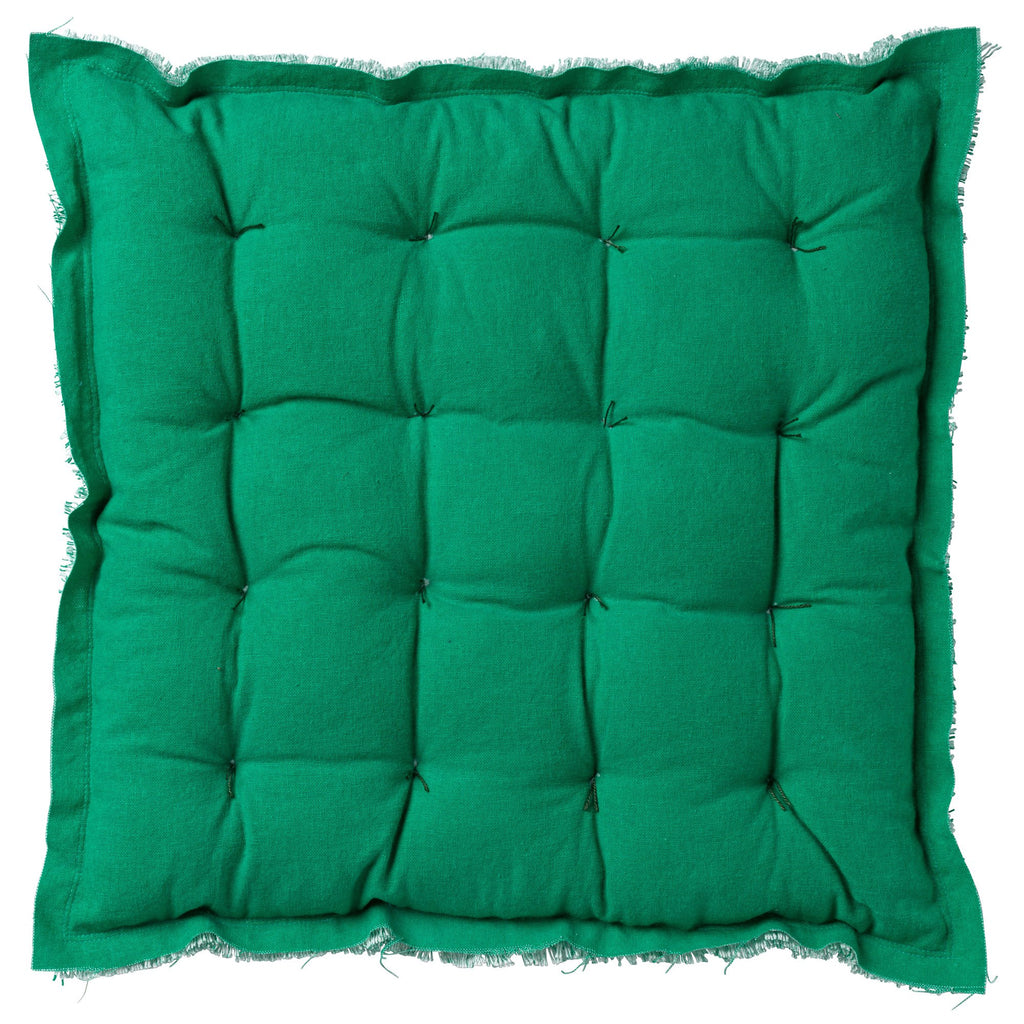 Dutch Decor Burto - Zitkussen 40x40 cm Smaragd - groen