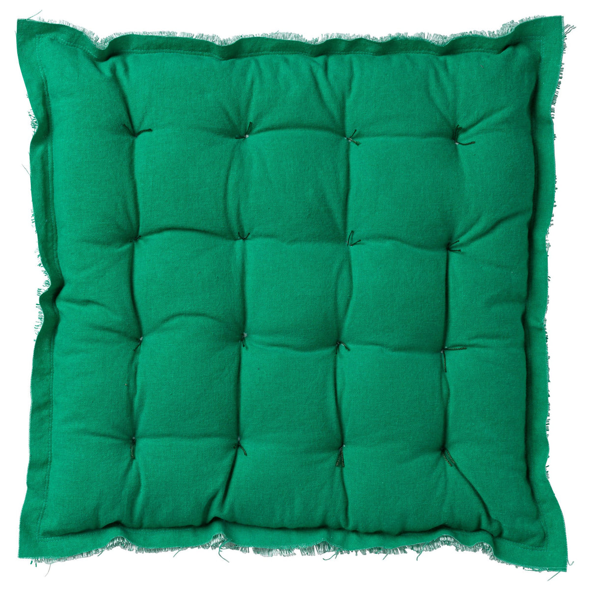 Dutch Decor Burto - Zitkussen 40x40 cm Smaragd - groen