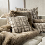 Julia | Cushion | 45x45 cm | White Pepper | Beige | Hoii | With luxury inner cushion