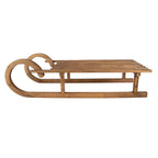Decoratie Slee 100x37x27 cm Bruin Hout