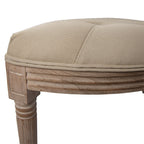 Bankje 125x41x48 cm Bruin Beige Hout