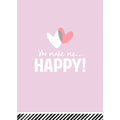 You make me Happy wenskaarten - 10 stuks