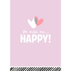 You make me Happy wenskaarten - 10 stuks