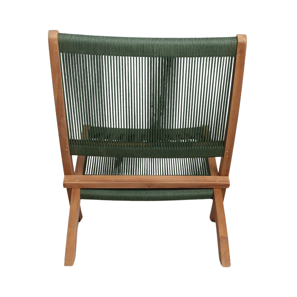 Rope opvouwbare loungestoel groen