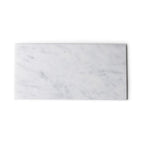 Marmer dienblad rechthoek L wit 20x40cm