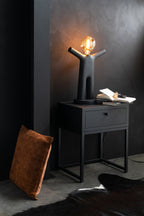 J-Line lamp P'tit Maurice - polyresin - zwart