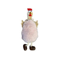Stoffen haantje 21cm roze