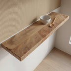 Vintage mango zwevende wandplank
