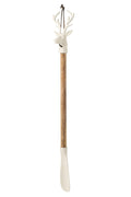 J-Line Schoenlepel hert - aluminium - gebroken wit