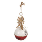 Kerstdecoratie Beeld Bel Ø 24x60 cm Rood Metaal