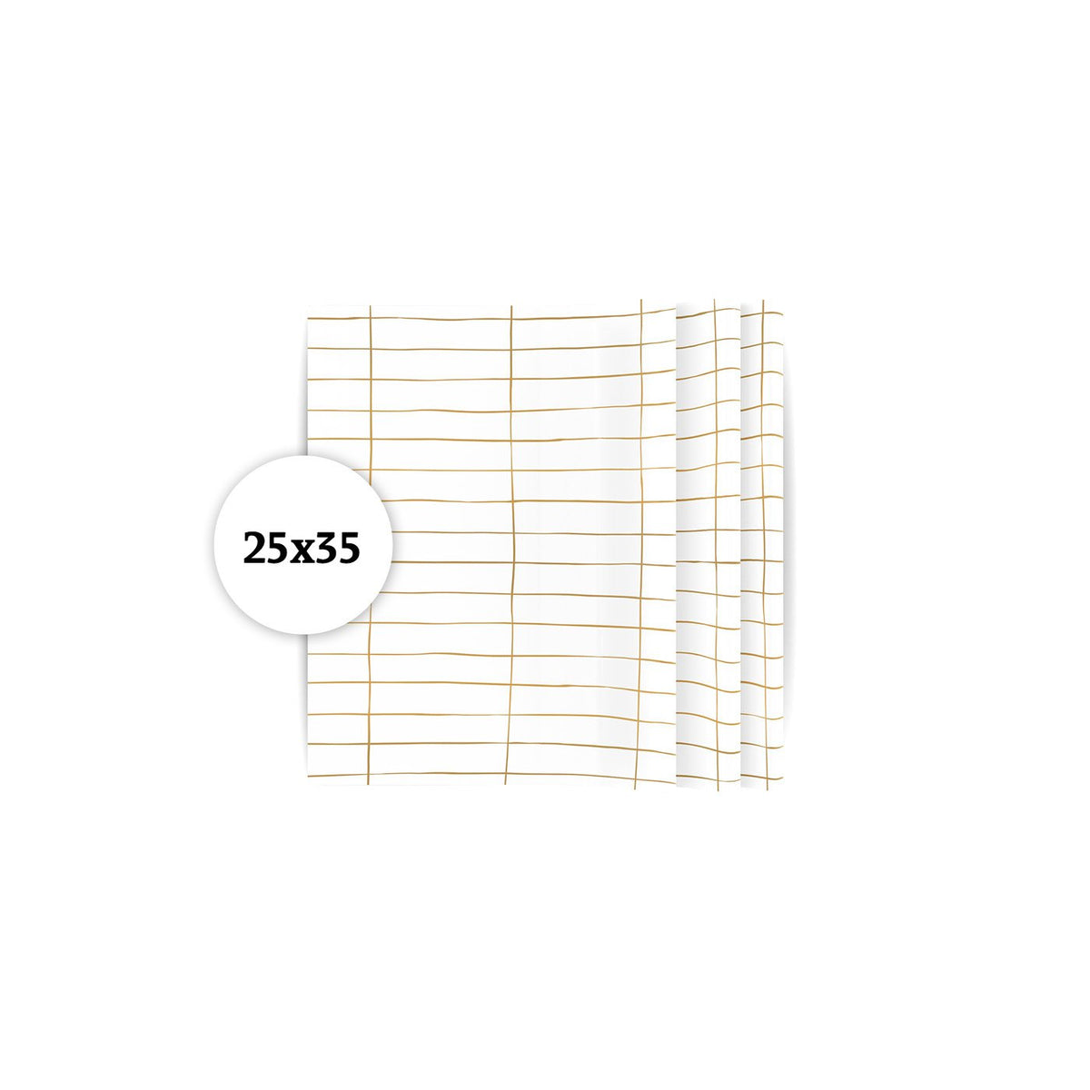 Slim Tiles - zijdepapier - 100 vel - goud