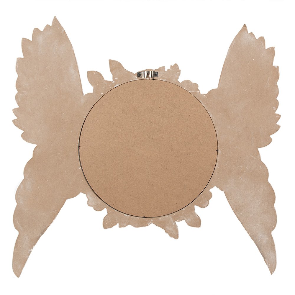 Mirror 62x5x60 cm Beige MDF Vlugels Wall Mirror