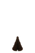 J-Line kersthanger Kerstboom - papier - bruin - small