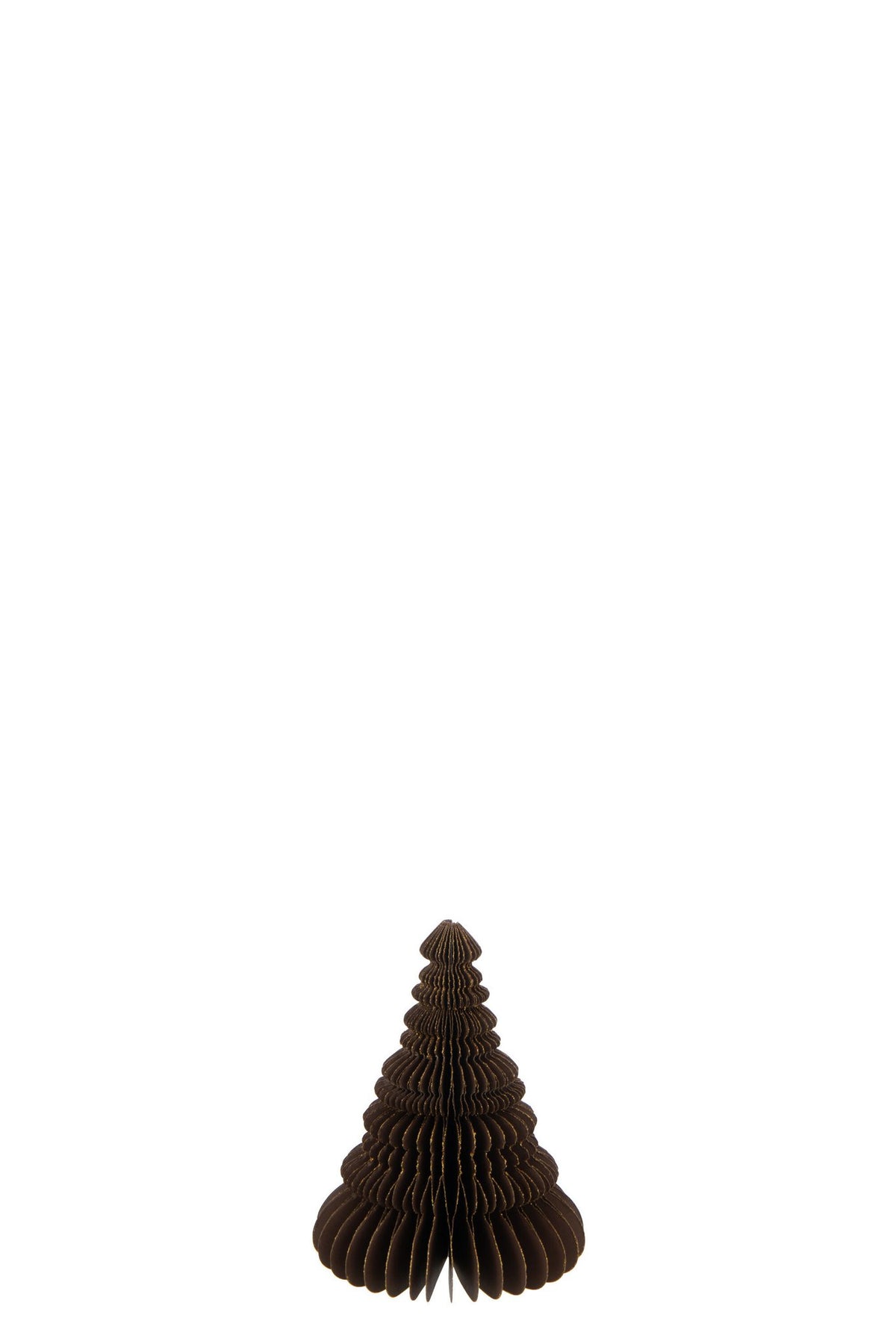 J-Line kersthanger Kerstboom - papier - bruin - small