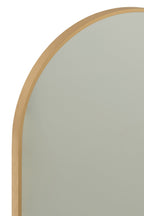 J-Line spiegel Ovaal Grale - glas/metaal - goud - 50 x 100 cm