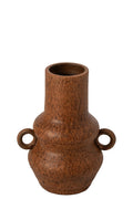 J-Line Vaas - keramiek - cognac - small