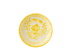J-Line schaal Granada Low - keramiek - wit/geel - large - Ø 25 cm
