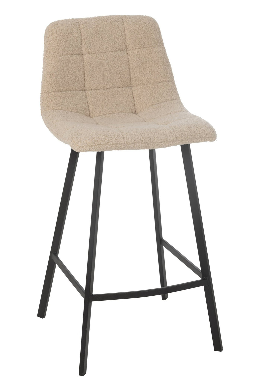 J-Line Barstoel Kent Metaal/Polyester Wit