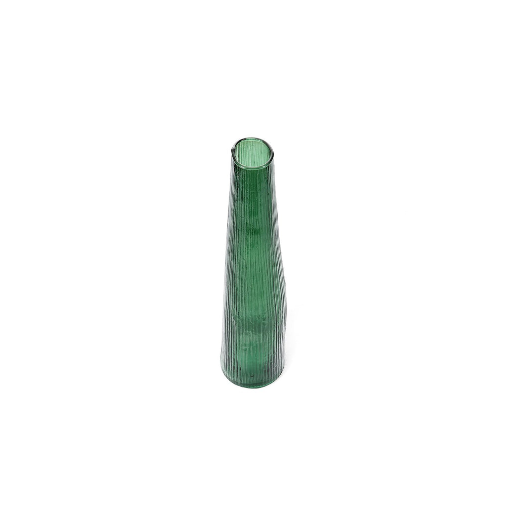 Vaas 9xH40cm donkergroen Takje