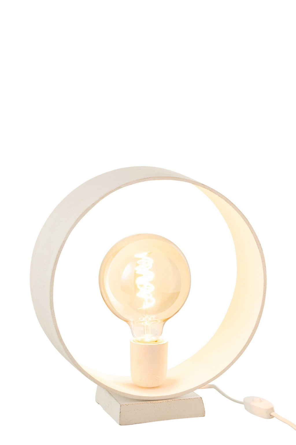 J-Line lamp Cirkel - staal - wit