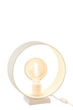 J-Line lamp Cirkel - staal - wit