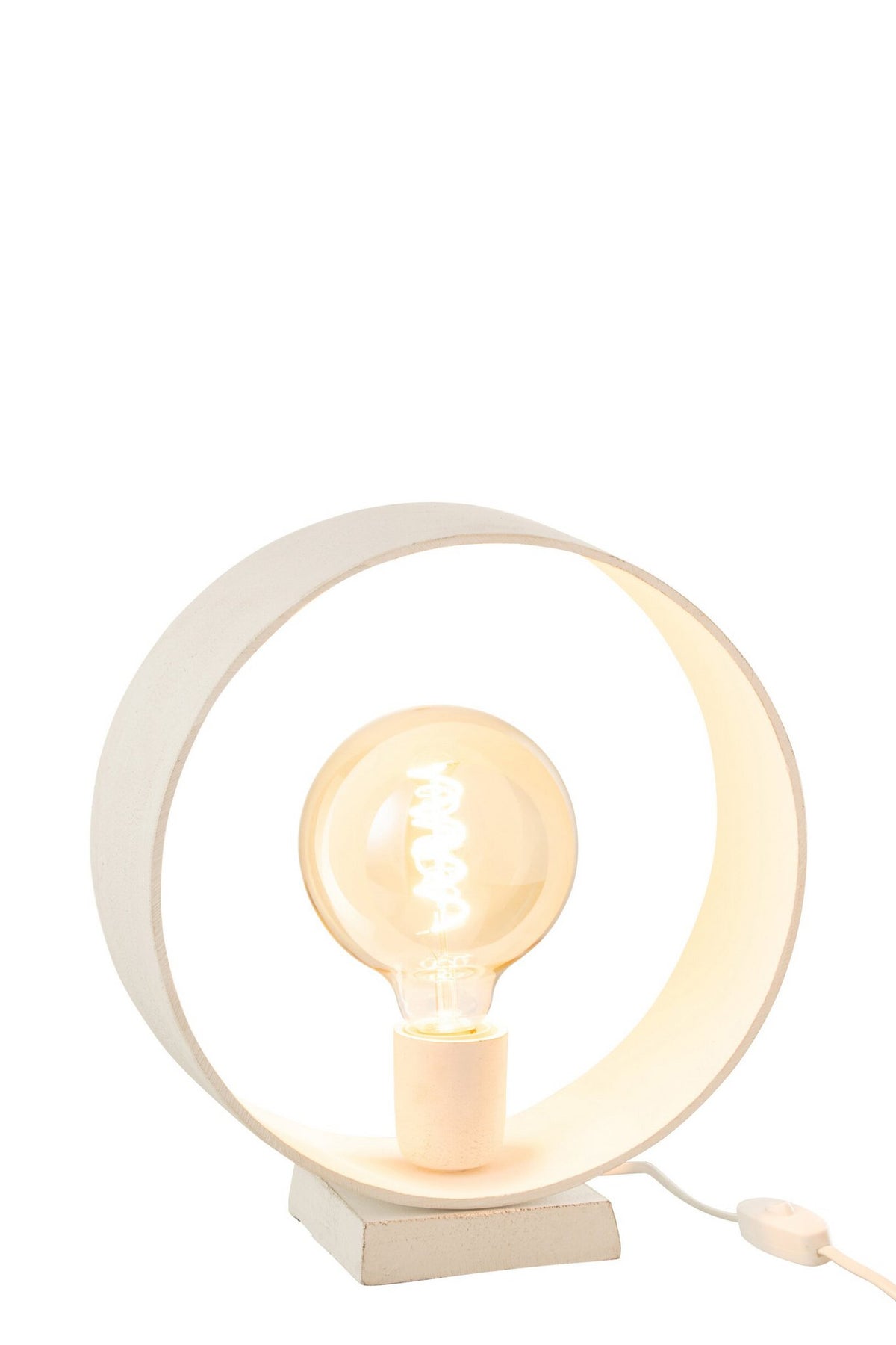 J-Line lamp Cirkel - staal - wit
