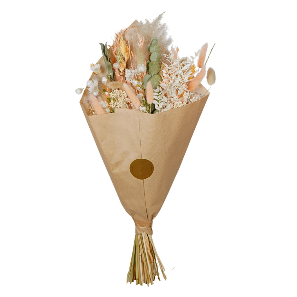 Gedroogde bloemen Exclusief veldboeket - Perzik - Bruiloftsbestseller