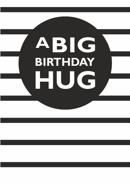 Birthday hug - wenskaart