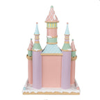 Gingerbread house 27x18x42 cm Roze Polyresin Peperkoekhuisje