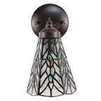 Wandlamp Tiffany 17x12x23 cm transparant Glas Muurlamp