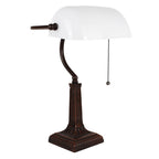 Tafellamp 26x23x42 cm Wit Metaal bureaulamp