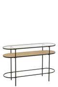 J-Line console - ijzer - naturel/zwart