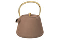 J-Line theepot - ijzer - taupe/goud