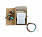 Energie Activerende Chakra's met Chakra Armband en Hart kraal
