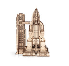 Eco Wood Art (EWA) DIY 3D Mechanische Houten Puzzel, Space Shuttle, 4554, 33,5x22,3x17,0