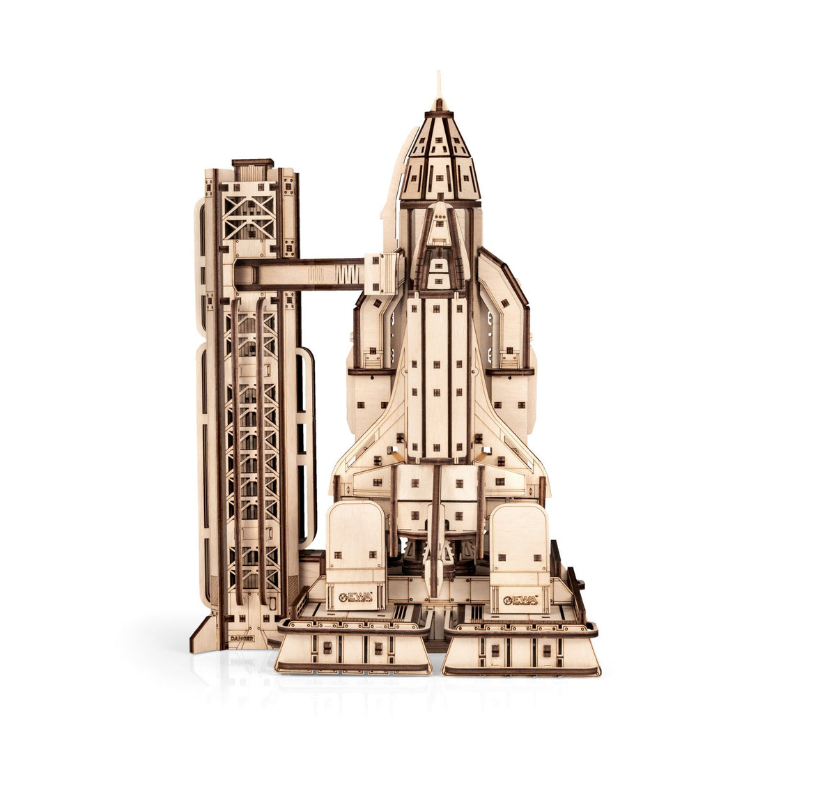 Eco Wood Art (EWA) DIY 3D Mechanische Houten Puzzel, Space Shuttle, 4554, 33,5x22,3x17,0